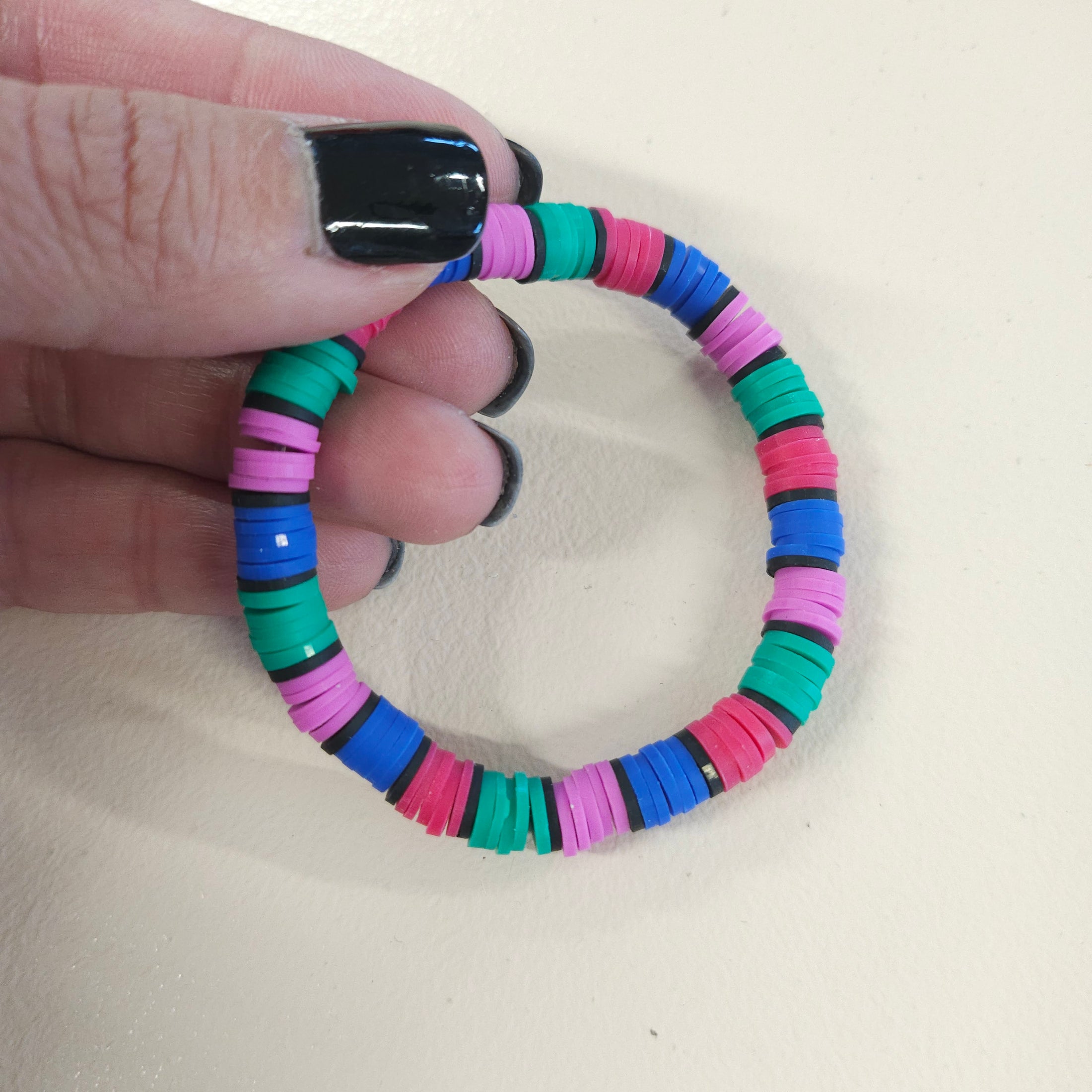 Color block bracelet.