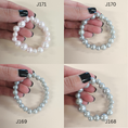 Load image into Gallery viewer, Faux pearl statement bracelets in a variety of colors.