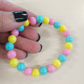 Load image into Gallery viewer, Easter themed gumball bead stretch bracelet.