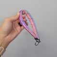 Load image into Gallery viewer, Faux leather reflective key fob.