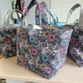 Load image into Gallery viewer, I Can Buy Myself Flowers fabric mini tote interior