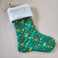 Load image into Gallery viewer, Quilted disney holiday stockings small.