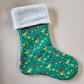Load image into Gallery viewer, Quilted disney holiday stockings large.