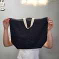 Load image into Gallery viewer, Black back of the done is better than perfect tote bag.