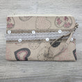 Load image into Gallery viewer, Boho chic wristlet purse with detachable strap.