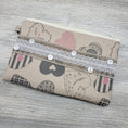 Load image into Gallery viewer, Hearts, lace and burlap clutch purse.