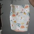 Load image into Gallery viewer, Floral llama convertible crossbody purse with large slip pocket on the back.