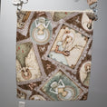 Load image into Gallery viewer, Back of the serenity and calm white dove purse showing frames of different ladies and fairies.