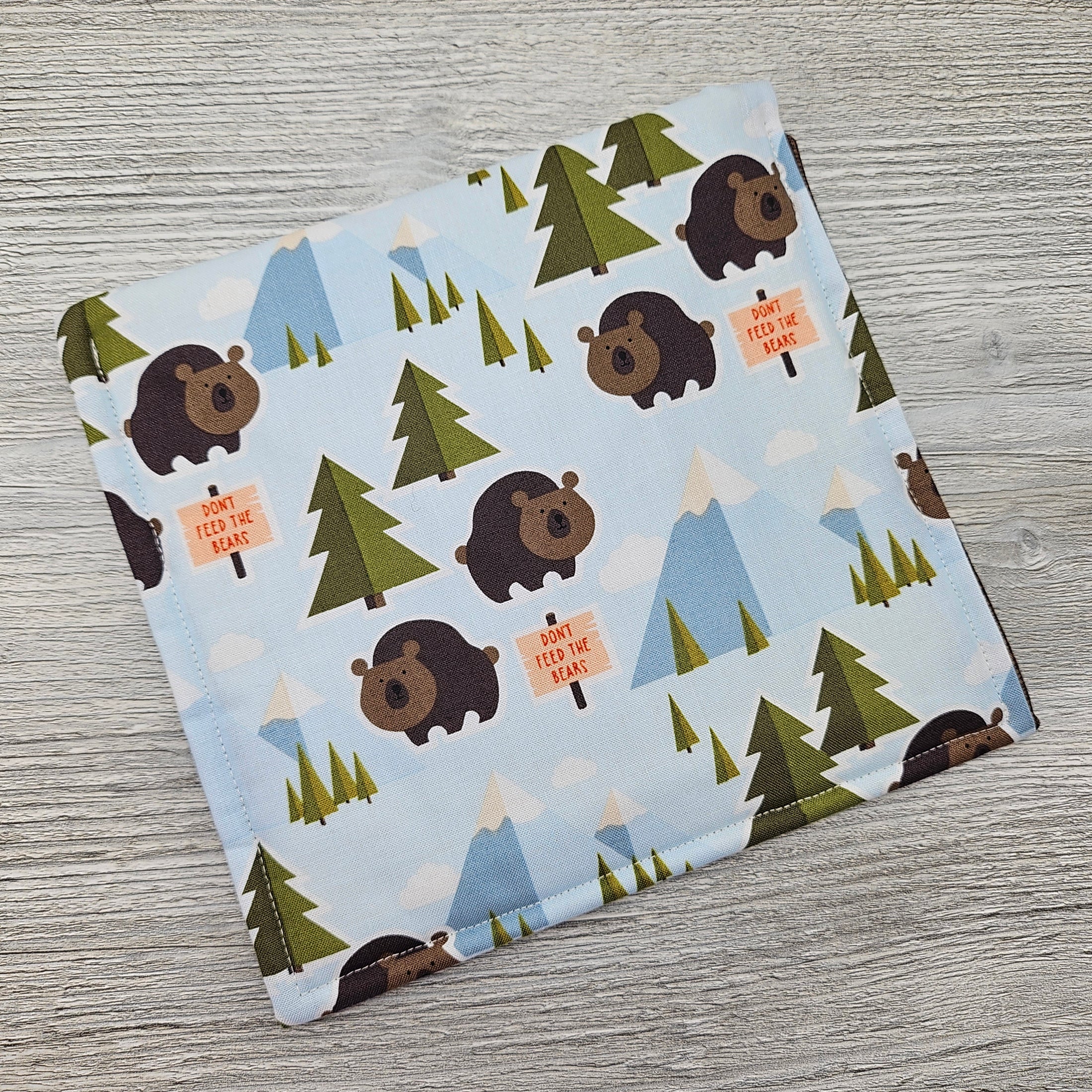 Don't feed the bears microwaveable veggie steamer pocket.