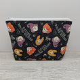 Load image into Gallery viewer, Hocus Pocus inspired toiletry bag with zipper.