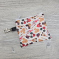 Load image into Gallery viewer, Mini disney desserts zipper storage pouch for storing coins, cash and cards.