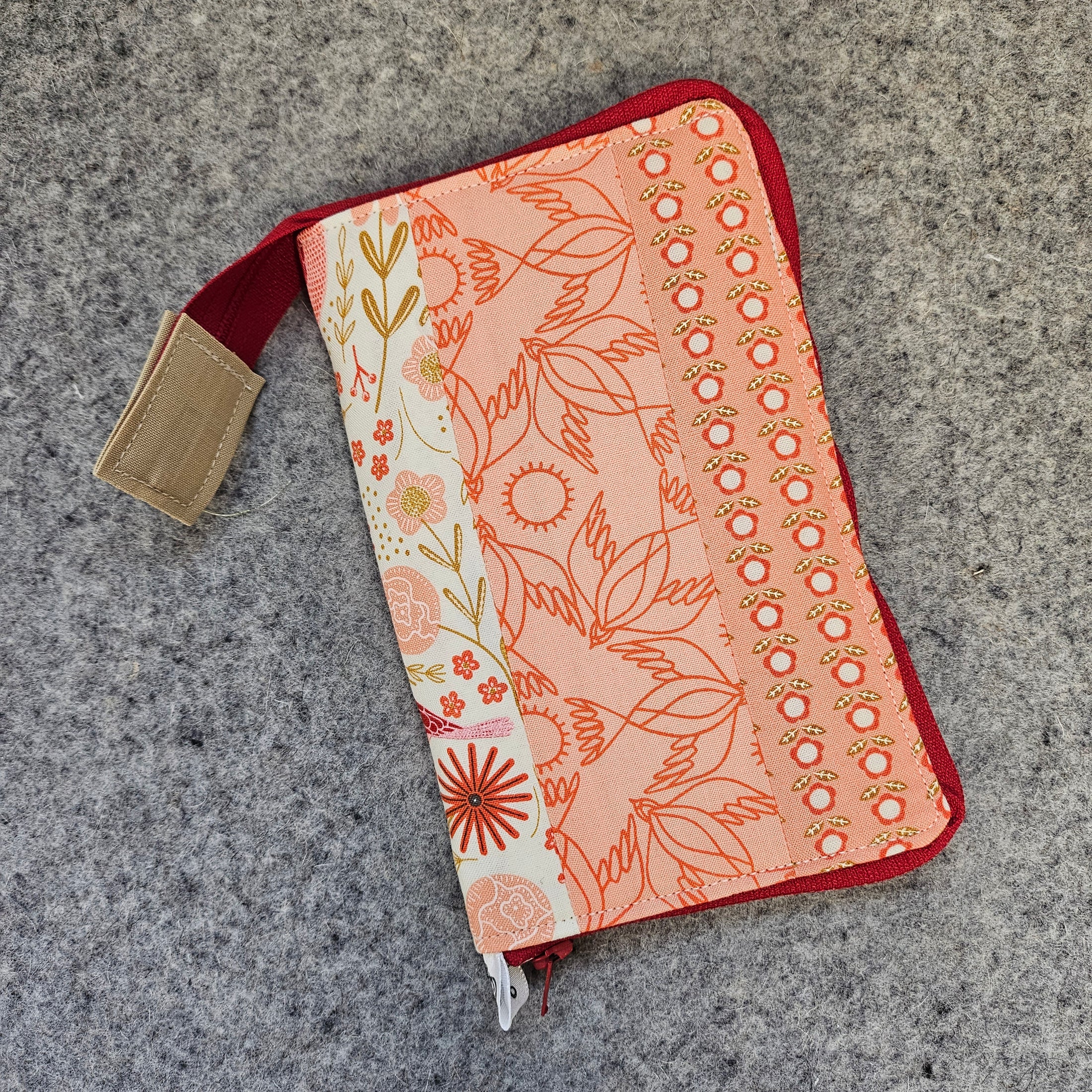 Original Crochet Hook Organizer Red pieced.