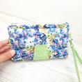 Load image into Gallery viewer, Alien and dragon friends wristlet wallet with detachable wristlet strap.