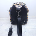 Load image into Gallery viewer, Back of Honey bee gnome sling bag.
