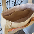 Load image into Gallery viewer, Beige shoulder purse with pockets.
