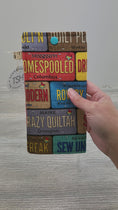 Load and play video in Gallery viewer, Quilting License Plates Eyeglass Case with Snap Closure