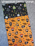 Load image into Gallery viewer, Wingardium leviosa orange halloween pillowcase.
