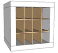 Load image into Gallery viewer, 12 Cubby Cube Insert for Cube Storage Shelves-fun stuff-The Steady Hand