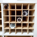 Load image into Gallery viewer, 25 Cubby Cube Insert for Cube Storage Shelves storing rolls of paper-fun stuff-The Steady Hand