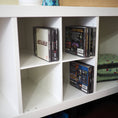 Load image into Gallery viewer, 4 Cubby Cube Insert for Cube Storage Shelves, Unfinished or White-The Steady Hand