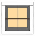 Load image into Gallery viewer, 4 Cubby Cube Insert for Cube Storage Shelves-The Steady Hand