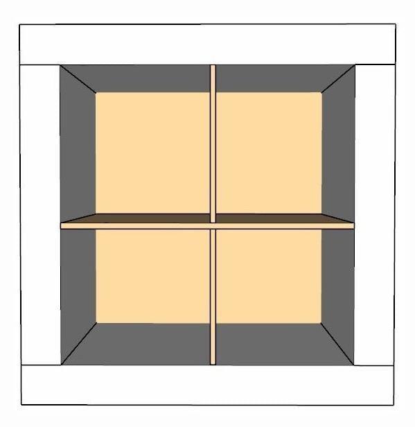 4 Cubby Cube Insert for Cube Storage Shelves-The Steady Hand
