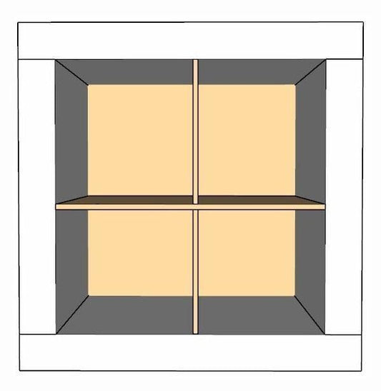 4 Cubby Cube Insert for Cube Storage Shelves-The Steady Hand
