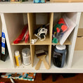 Load image into Gallery viewer, 6 Cubby Cube Insert for Cube Storage Shelves, unfinished, storing art supplies-The Steady Hand