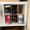 Load image into Gallery viewer, 6 Cubby Cube Insert for Cube Storage Shelves, Unfinished, storing shoes-The Steady Hand
