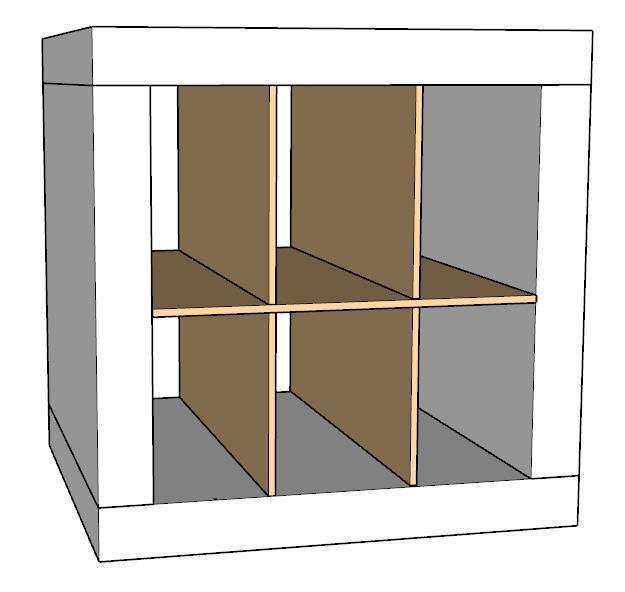 6 Cubby Cube Insert for Cube Storage Shelves The Steady Hand
