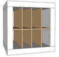 Load image into Gallery viewer, 8 Cubby Cube Insert for Cube Storage Shelves-fun stuff-The Steady Hand
