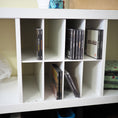Load image into Gallery viewer, 8 Cubby Cube Insert for Cube Storage Shelves, Unfinished or White-The Steady Hand