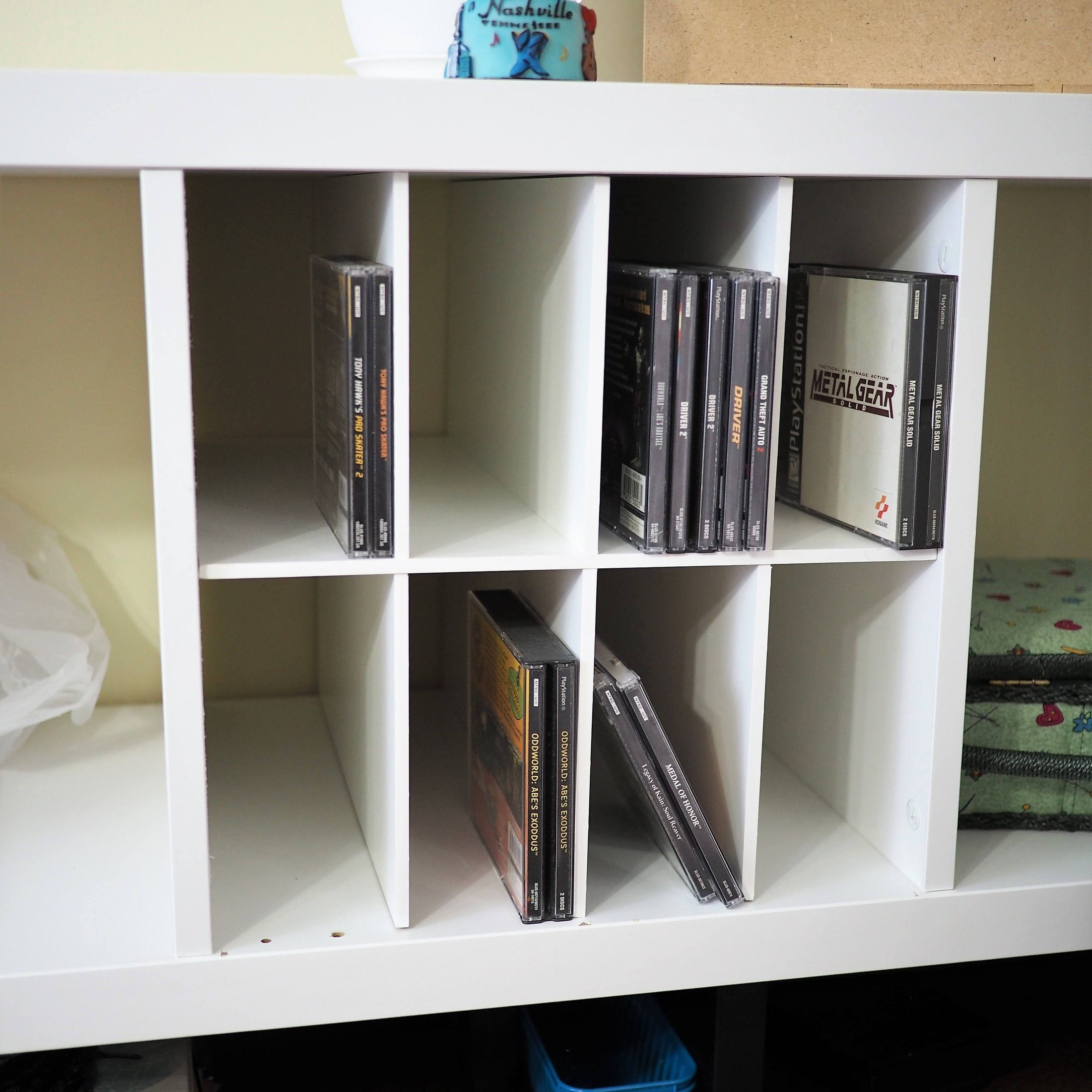 8 Cubby Cube Insert for Cube Storage Shelves, Unfinished or White-The Steady Hand