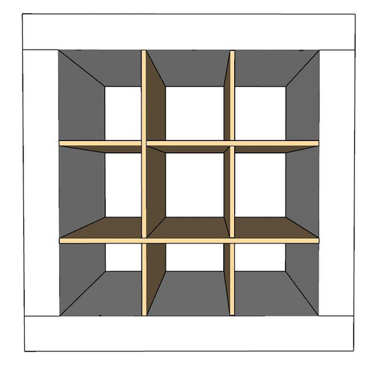 9 Cubby Cube Insert for Cube Storage Shelves-fun stuff-The Steady Hand