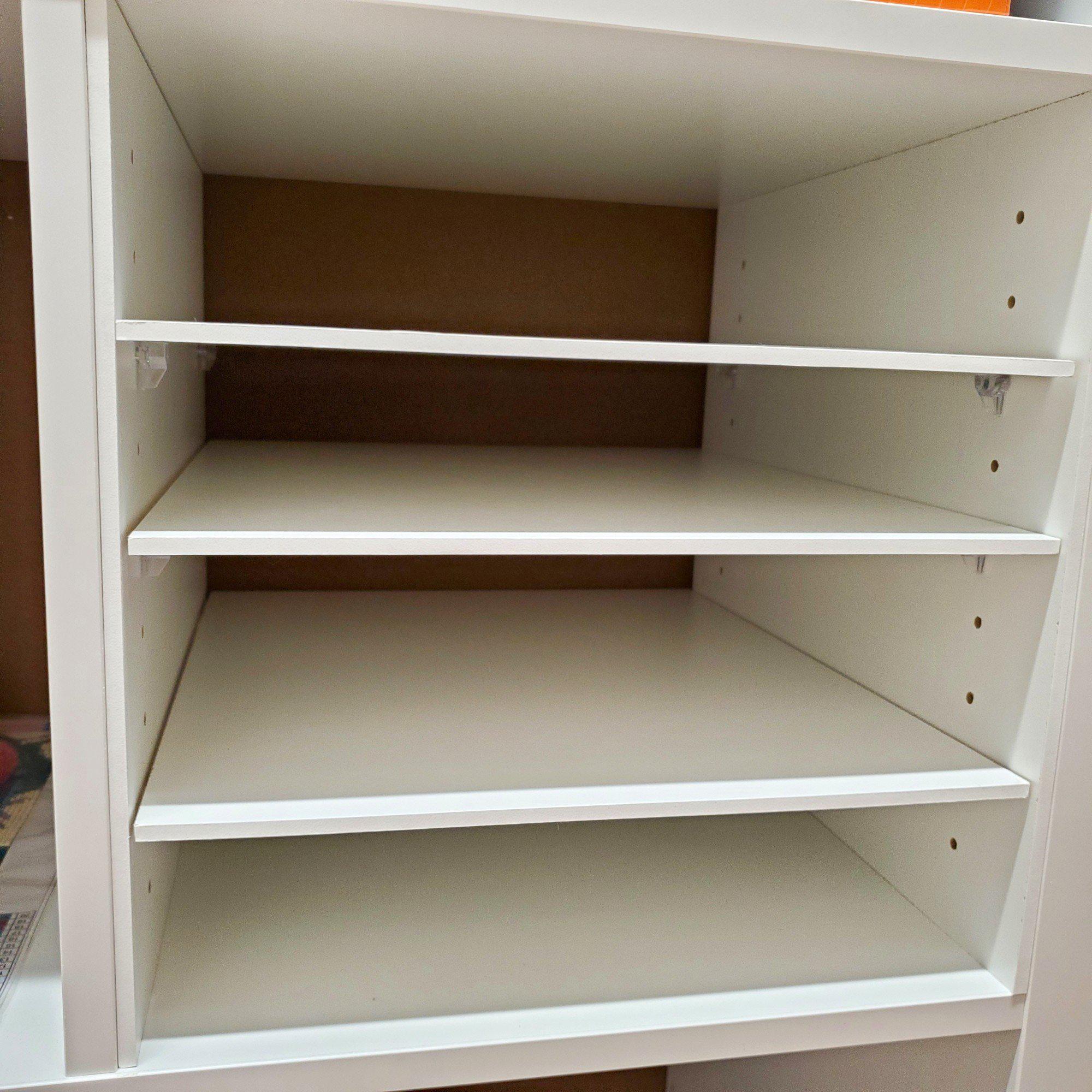 Adjustable Shelf Organizer Cube Insert for Cube Storage Shelves, Unfinished & White-The Steady Hand