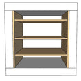 Load image into Gallery viewer, Adjustable Cubby Organizer Cube Insert for Cube Storage Shelves The Steady Hand