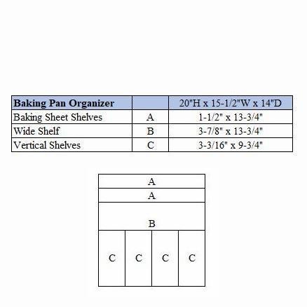Kitchen Cabinet Baking Pan Storage Organizer-The Steady Hand