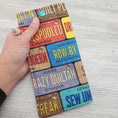 Load image into Gallery viewer, Quilting License Plates Eyeglass Case with Snap Closure-The Steady Hand