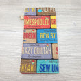 Load image into Gallery viewer, Quilting License Plates Eyeglass Case with Snap Closure-The Steady Hand