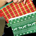 Load image into Gallery viewer, Small Zipper Pouch Christmas Naughty or Nice-The Steady Hand