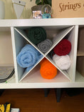 Load image into Gallery viewer, X Divider Cube Insert for Cube Storage Shelves, Unfinished or White-The Steady Hand