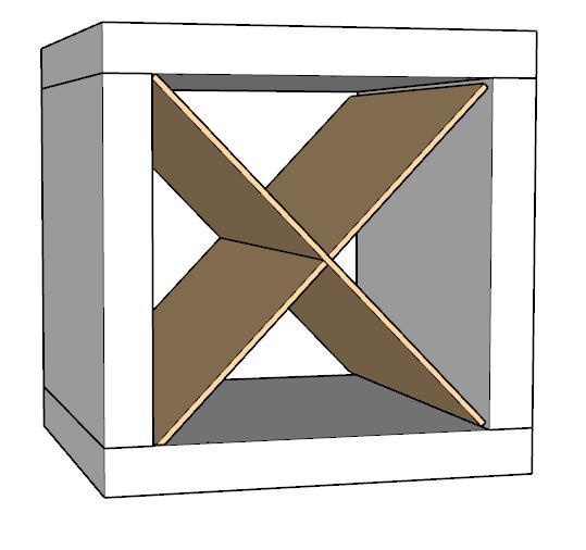 X Divider Cube Insert for Cube Storage Shelves-fun stuff-The Steady Hand