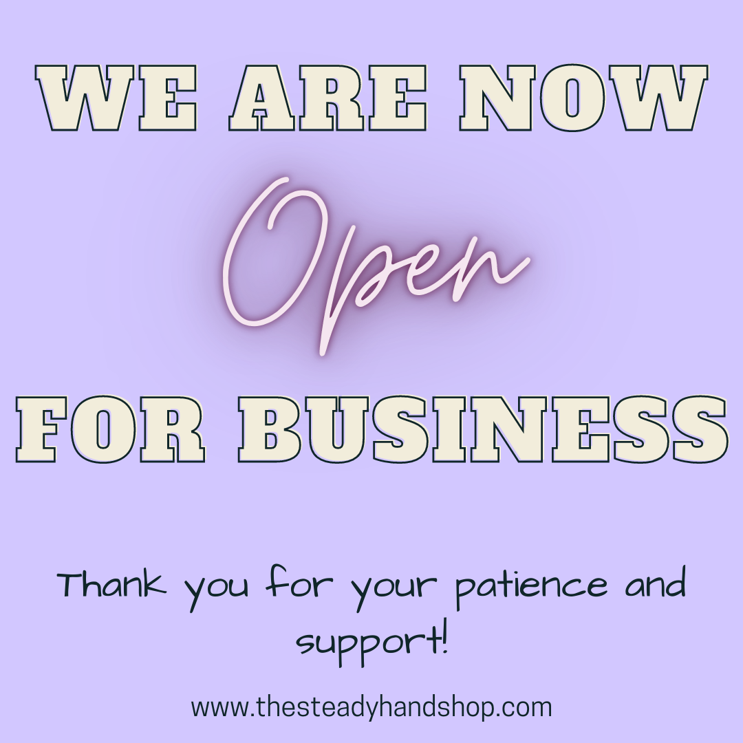 we are now open for business