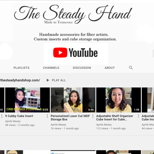 screenshot of the steady hand youtube page