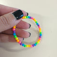 Load image into Gallery viewer, Tiny rainbow beaded bracelet.
