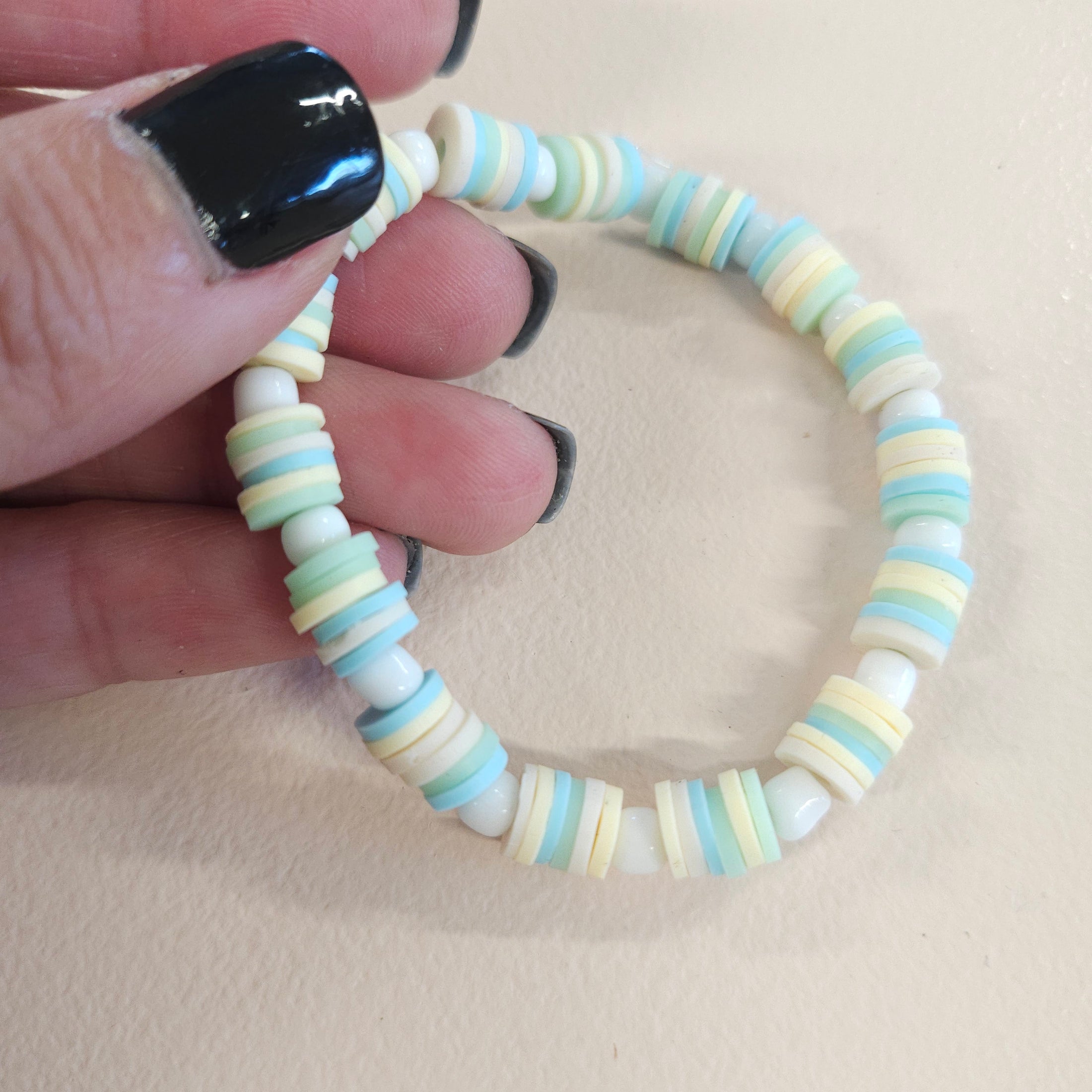 Pastel colored bracelet.