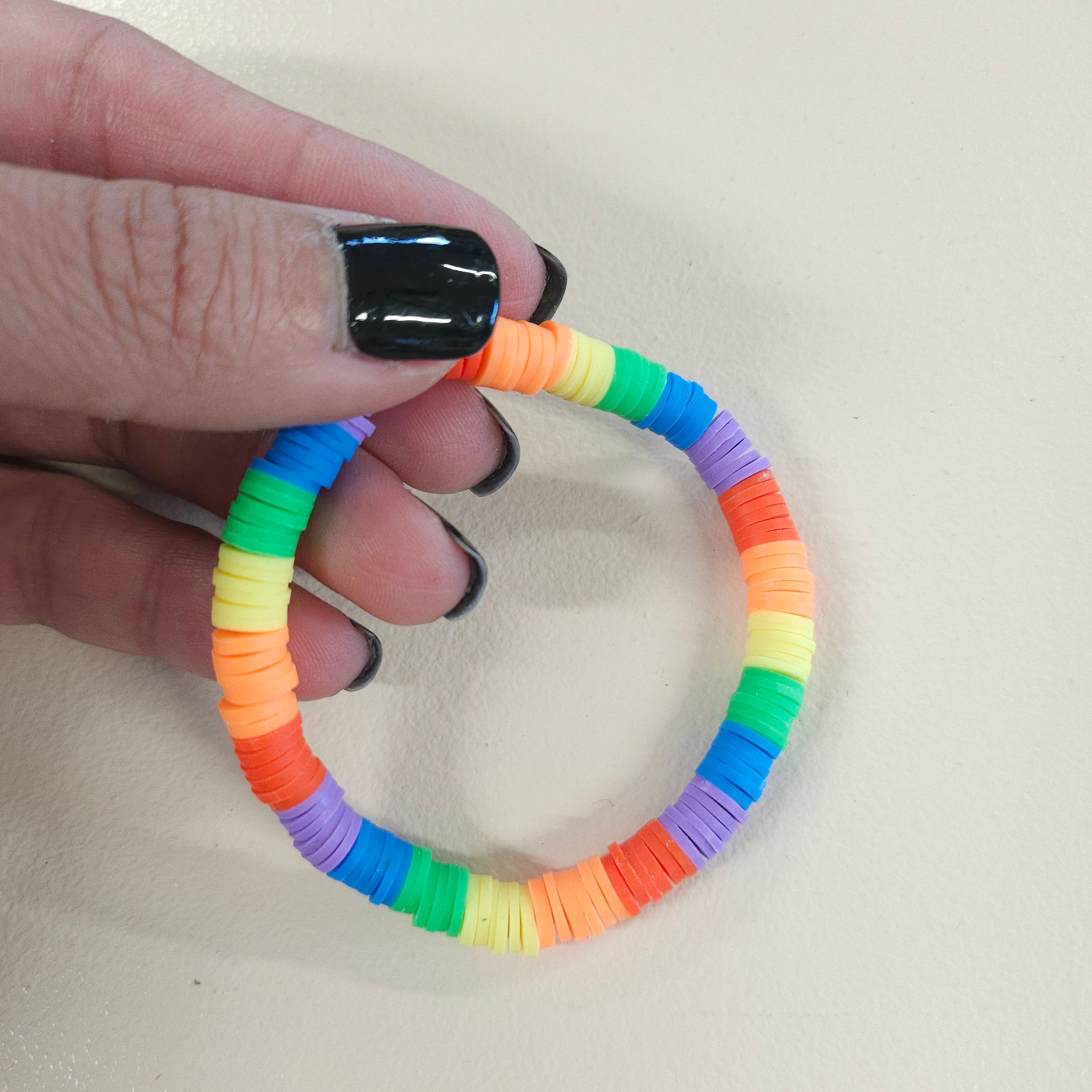 Rainbow bracelet.