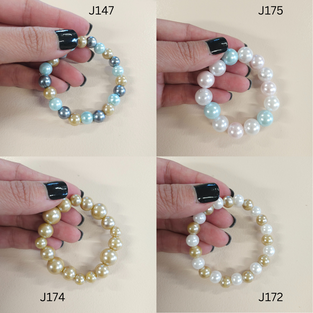 Faux Pearl Fashion Stretch Bracelets The Steady Hand