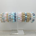 Load image into Gallery viewer, Faux pearl colorful fashion bracelets. 
