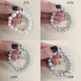 Load image into Gallery viewer, Faux pearl statement bracelets in a variety of colors. 
